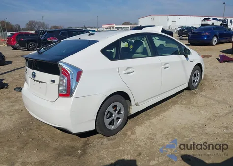 2013 Toyota Prius Four из США, поврежденный, VIN JTDKN3DU7D5550216